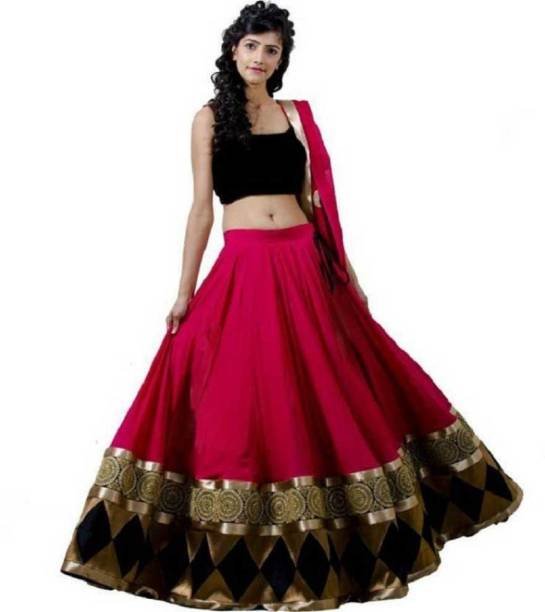 Buy Zeel Clothing Women's Floral Printed Organza Semi-Stitched Lehenga Choli  with Dupatta (7027-Pink-Bridal-Lehenga-Floral-New_Pink_Free Size) at  Amazon.in