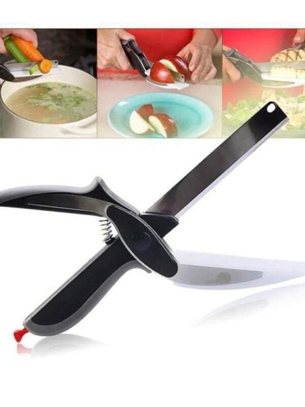 Bentag Vegetable & Fruit Clever Cutter Stainless Steel Vegetable Scissor – Length of Blade (in cm)