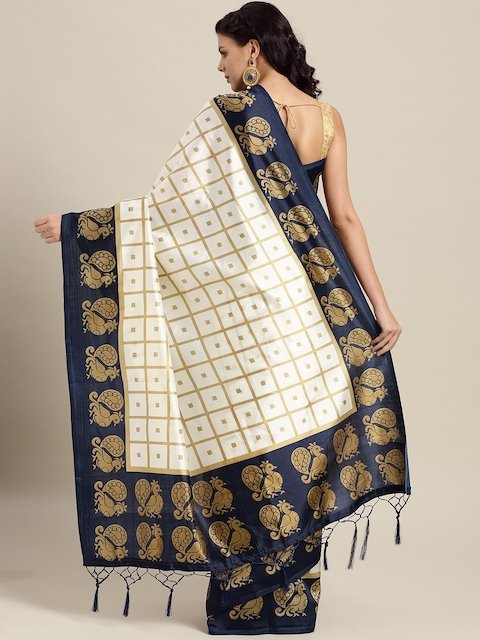 Diva Mysore Silk Sarees With Tassels And Latkans - MyAdorn