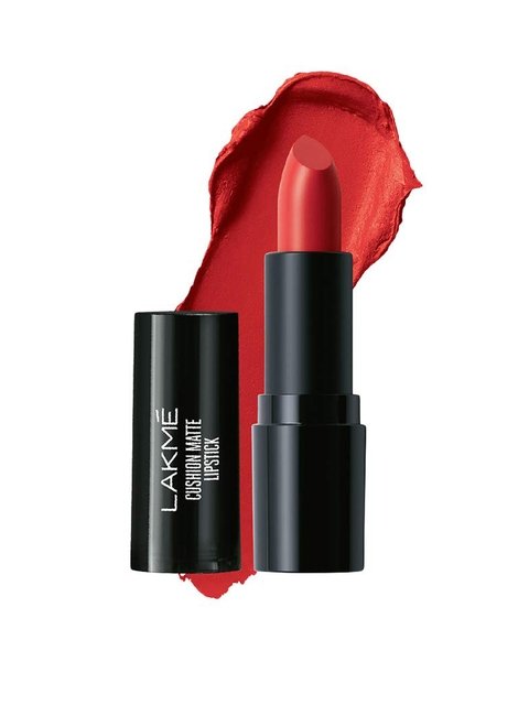 lakme cushion matte lipstick red blaze