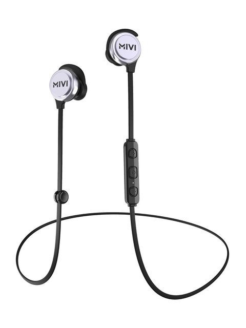 mivi Unisex Black Sustainable Wireless Thunderbeats Bluetooth