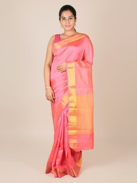 Buy Pothys Yellow Woven Silk Saree With Unstitched Blouse for Women Online  @ Tata CLiQ