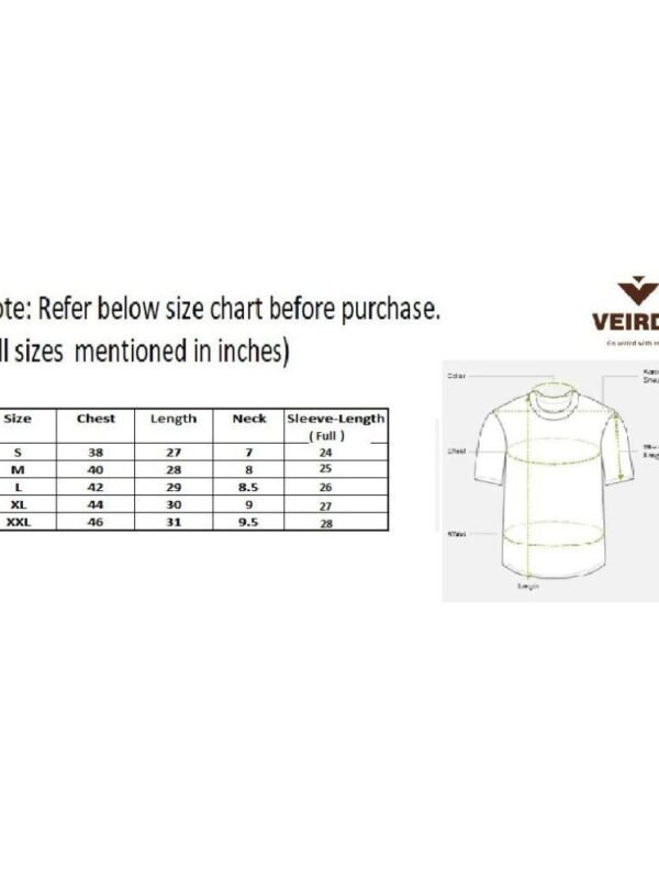 Veirdo 100 Percent Cotton Solids Regular Fit Full Sleeve T-Shirt (Lightweight Fabric)