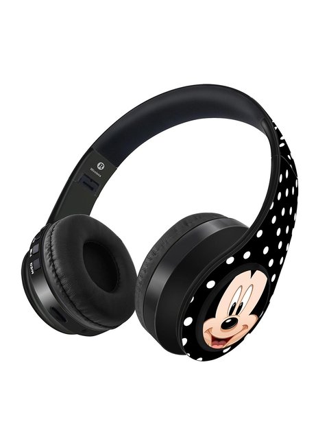 YK Kids Black Beige Zoom Up Mickey Decibel Wireless On Ear