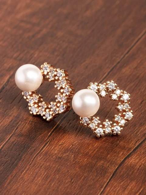 zaveri pearls studs