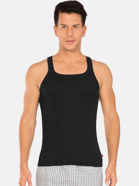 Jockey ZONE Men Black Square Neck Innerwear Vest US26-0105 – Wholesale ...