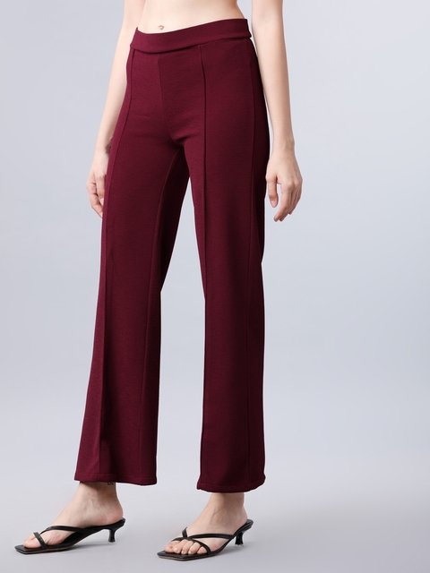 RARE Trousers and Pants  Buy RARE Women Mustard Brown Regular Fit Solid  Cropped Trousers Online  Nykaa Fashion