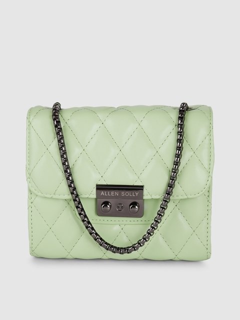 Allen Solly Green PU Structured Handheld Bag Price in India Full  Specifications  Offers  DTashioncom
